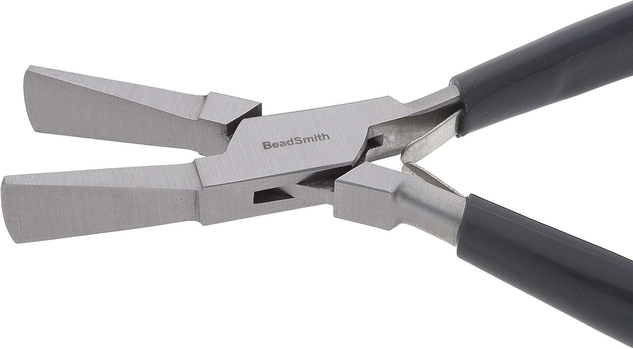 The Beadsmith Duck-Bill Pliers to Flatten or Loop Metal Wire and Sheets, Jewelry Making Supplies